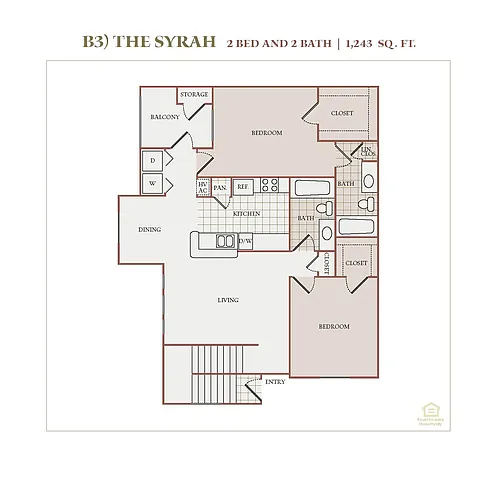 Floor plan B3 (The Syrah)
