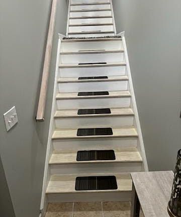Steps up to main living area.