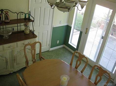 View of dining room from staircase.