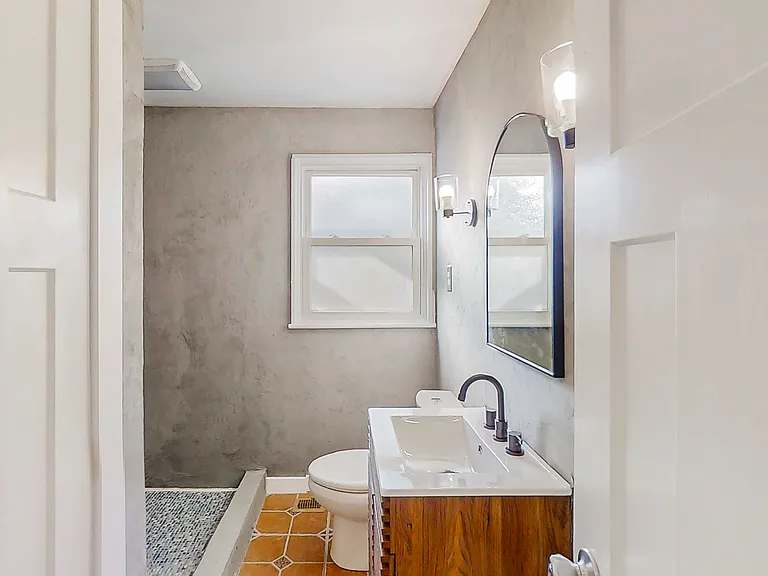 Downstairs Bathroom with shower