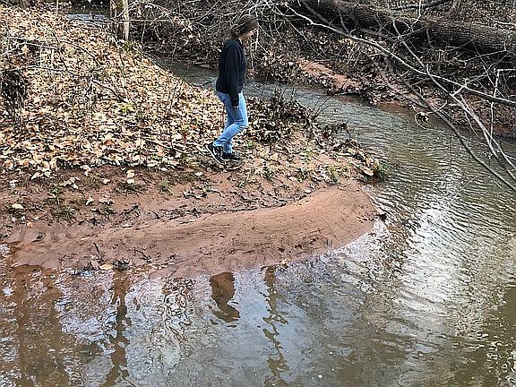 Creek on the lot