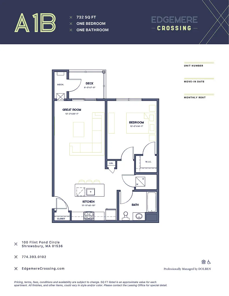 Floor plan A1B