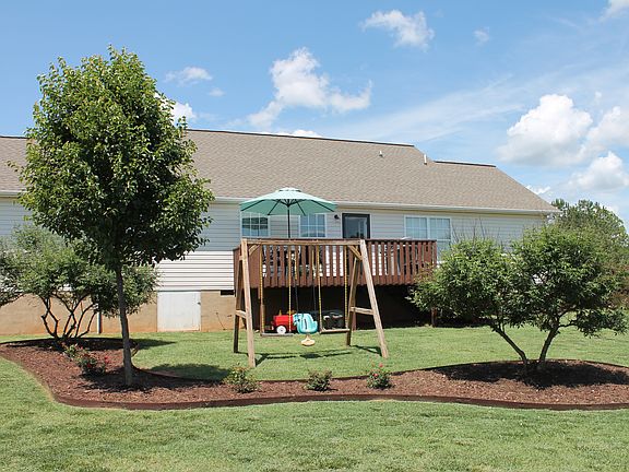 Wooden Deck and Landscaping