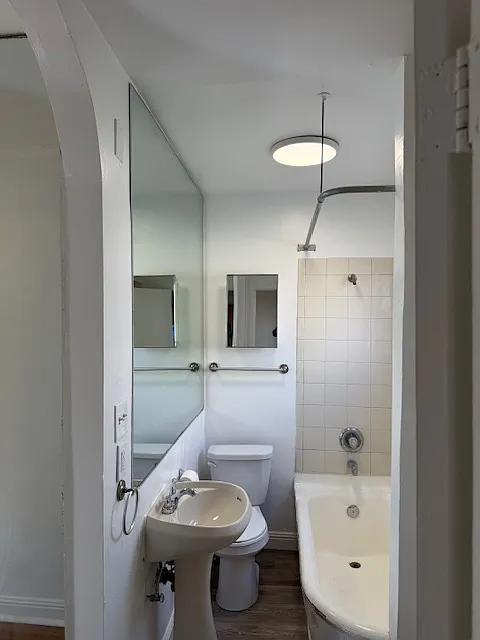 bathroom area - 4651 Iowa St #2
