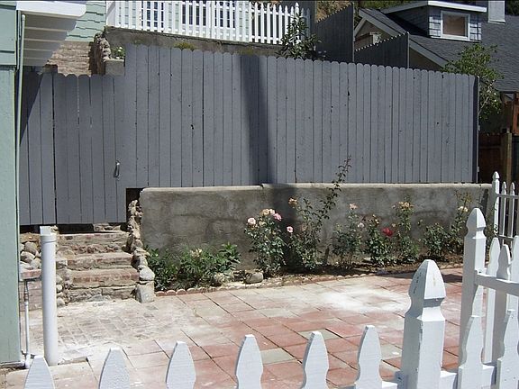 patio view from steps