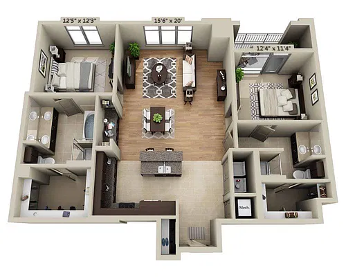 Floor plan Floorplan M