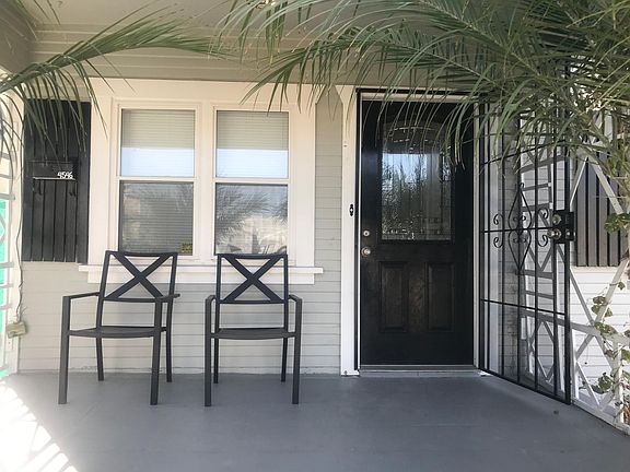 Shaded Front Porch and entryway