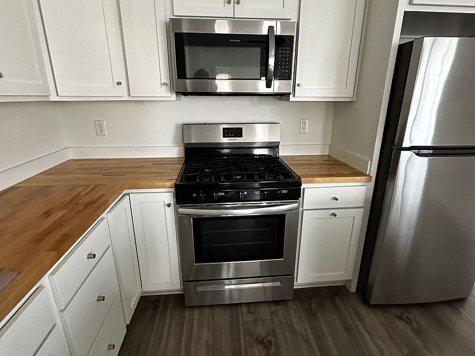 Kitchen with stainless Steele appliances