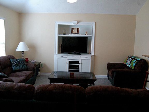 Large living area with built in.