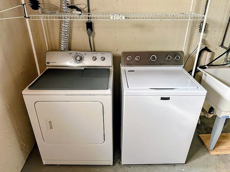 Washer and dryer included