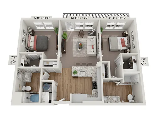 Floor plan B2 - Carolina