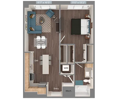 Floor plan A2-D2-702