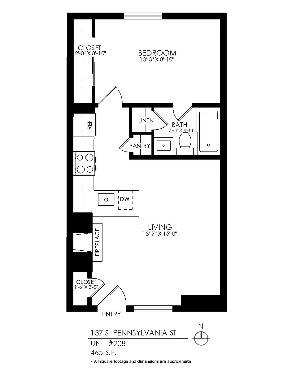 Floor plan 1 Bedroom