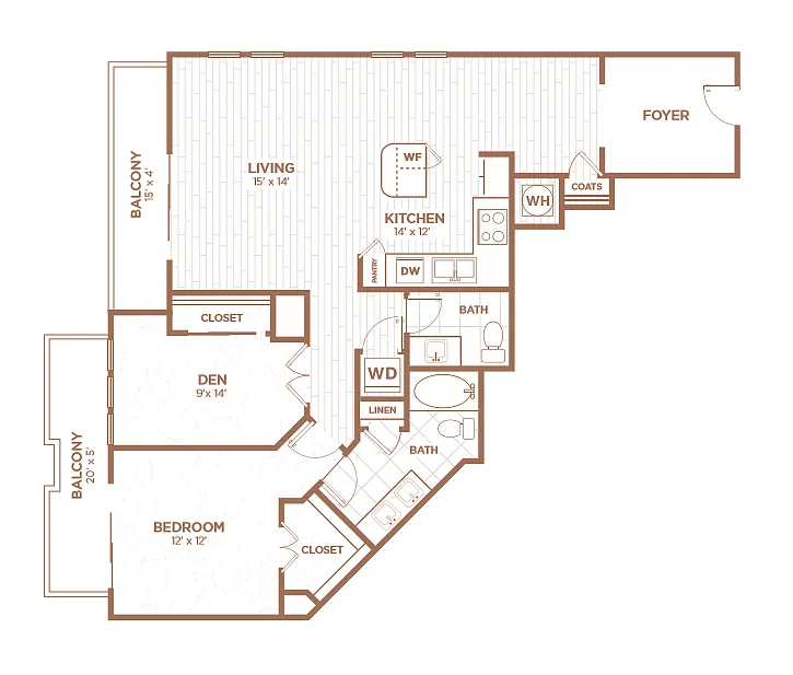 Floor plan B1D