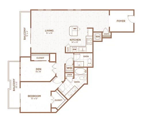 Floor plan B1D