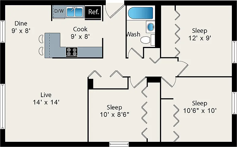 Floor plan C1