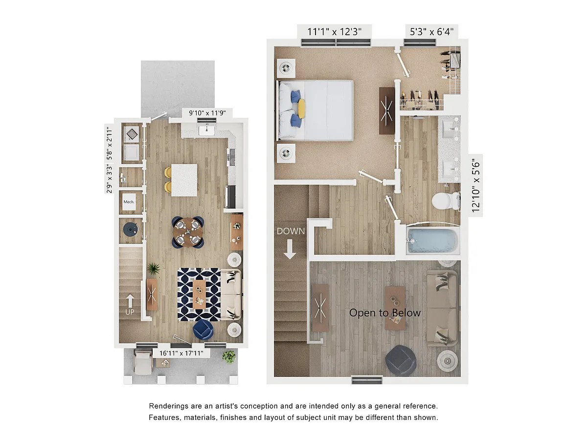 Floor plan Townhome A