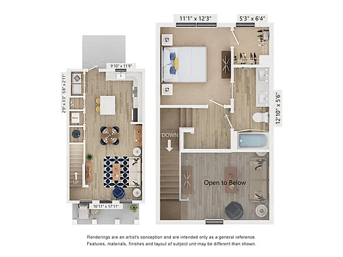 Floor plan Townhome A