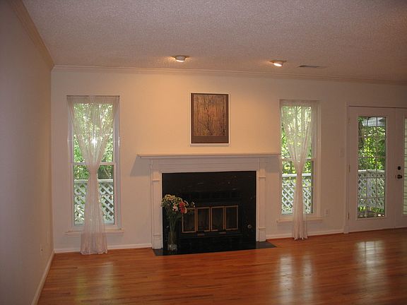 Living room with gas fireplace
