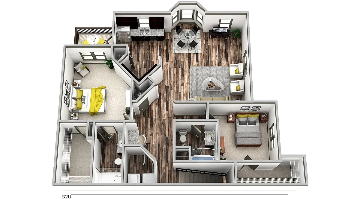 Floor plan B2U