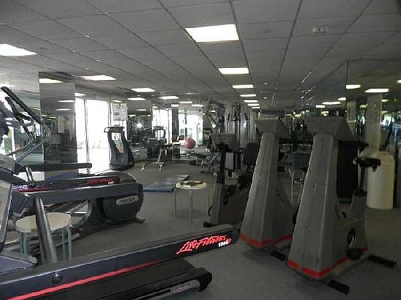 Apt building indoor gym