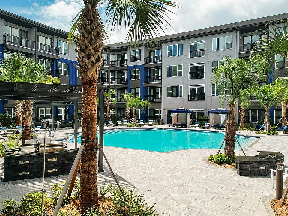 Relax in style at this luxurious apartment oasis, complete with a sparkling pool perfect for sunny days.