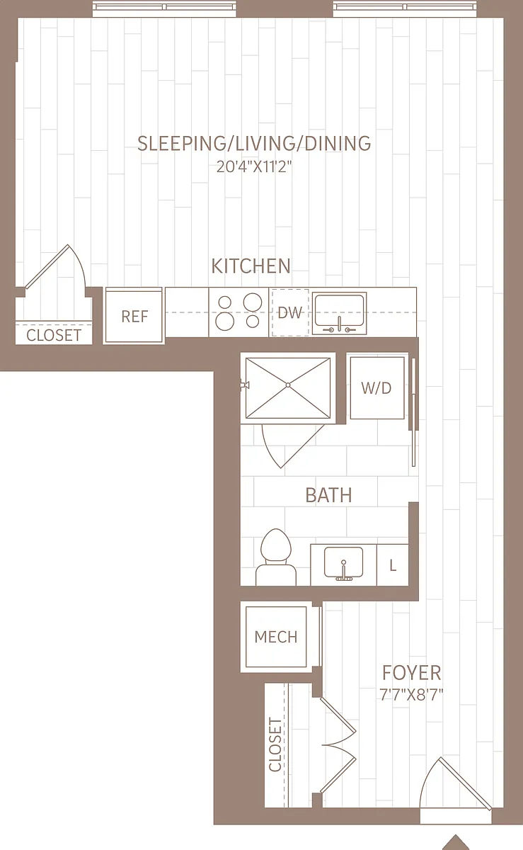 Floor plan Studio-S7