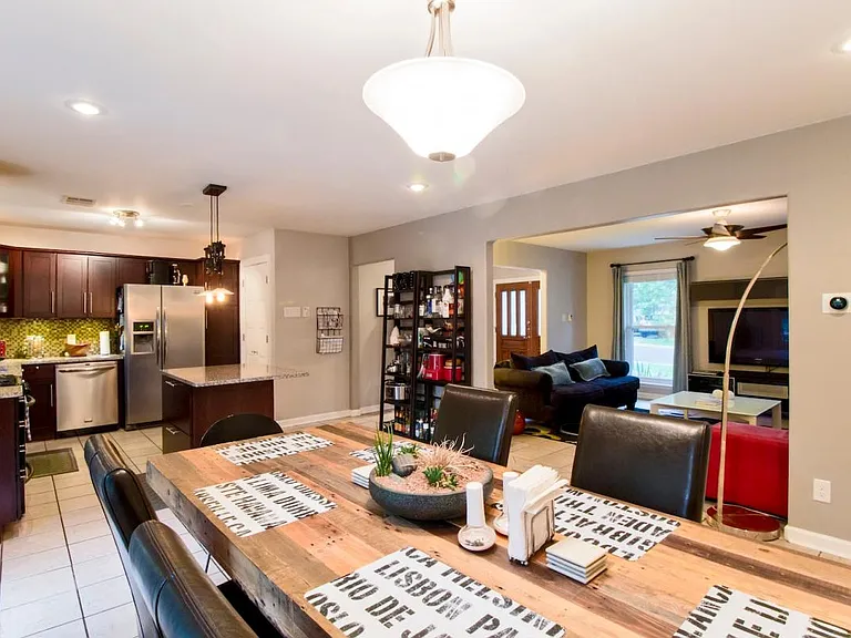 dining area looking to living and kitchen