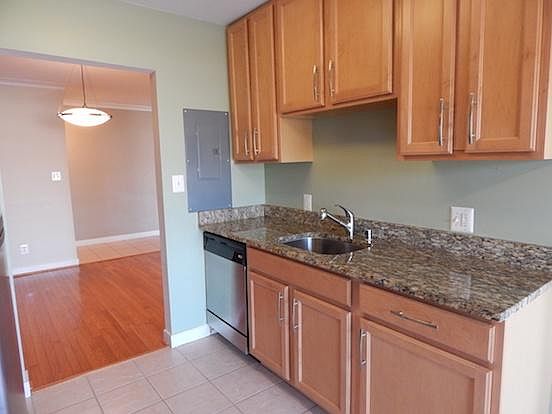Granite countertops in kitchen
