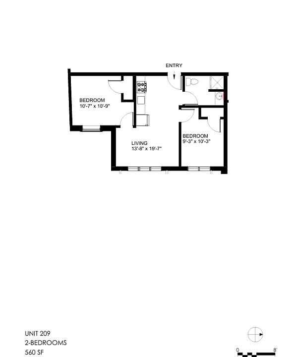 2nd image of 105 S Union St Unit 209