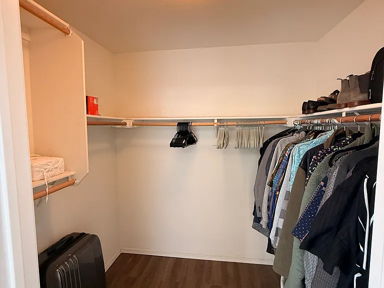 master bedroom walk in closet