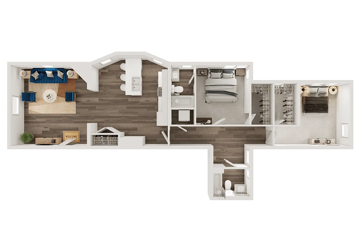 Floor plan B9 - SECOND AVE