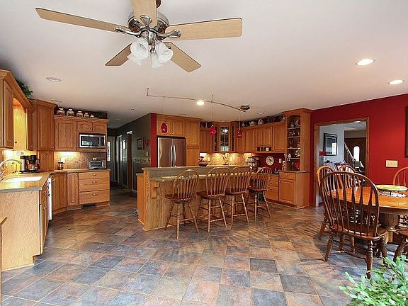 kitchen and dining area