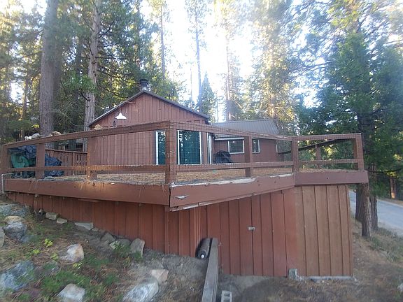 Front of cabin and deck