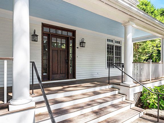 Front Porch Entry with Room for Seating.