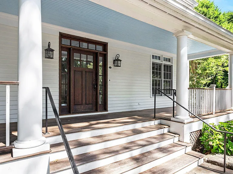 Front Porch Entry with Room for Seating.