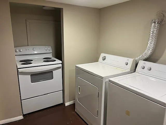 Kitchen. The W/D is not shared with any other unit. All yours!