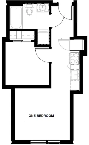 Floor plan One Bedroom
