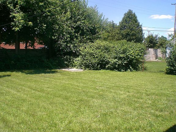 Fenced back yard