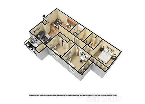 Floor plan Three Bedroom Flat