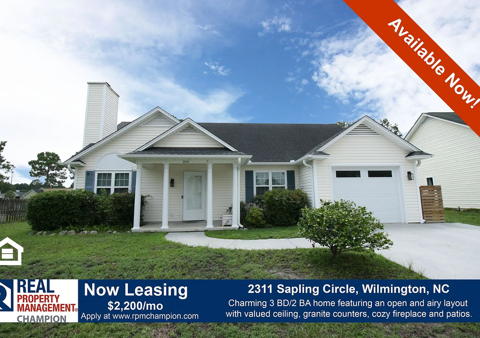 Move-In Ready 3BR Retreat Convenient to Mayfaire and Area Beaches — Photo 1
