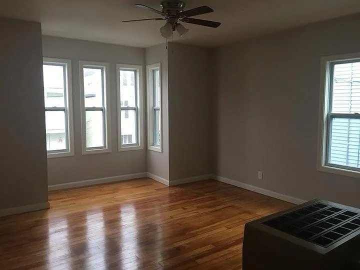 Living room facing front of house