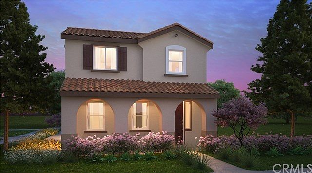 Artist's conceptual drawing of Plan 1A with covered porch