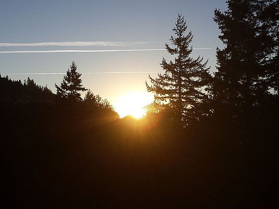 Sunrise from house