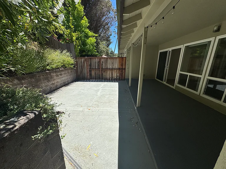 Private patio area.