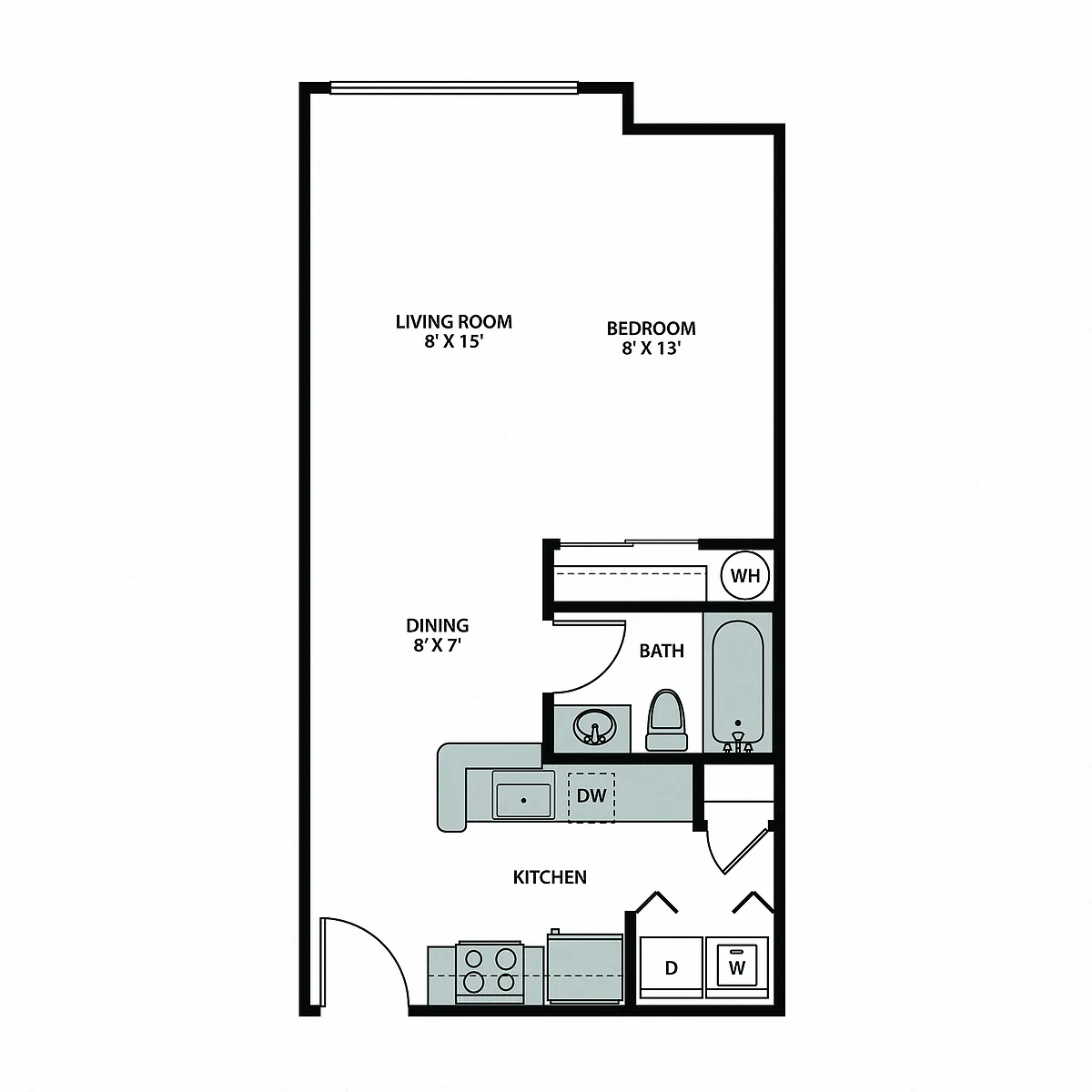Floor plan Studio Interior