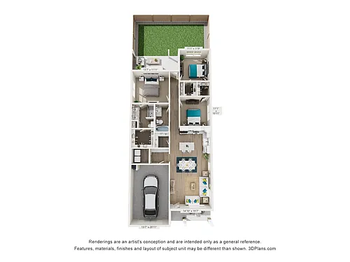 Floor plan The Topsail Cottage