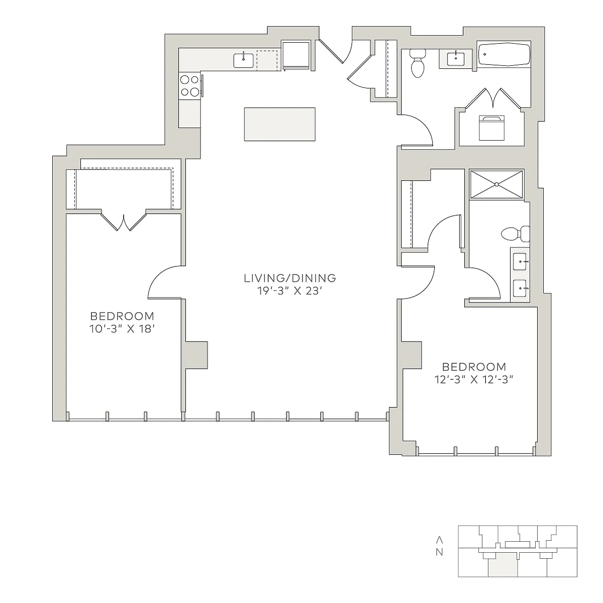 Floor plan sop-2b2P