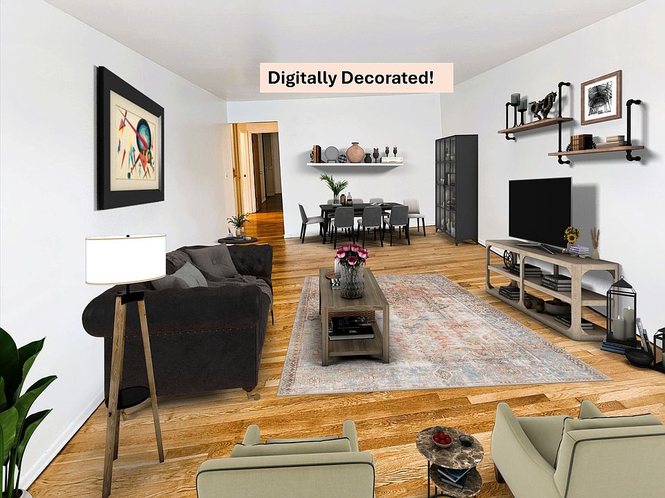LARGE living room and dining area
