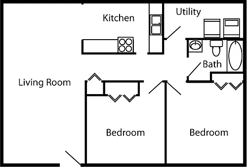 Floor plan 2-Bedroom